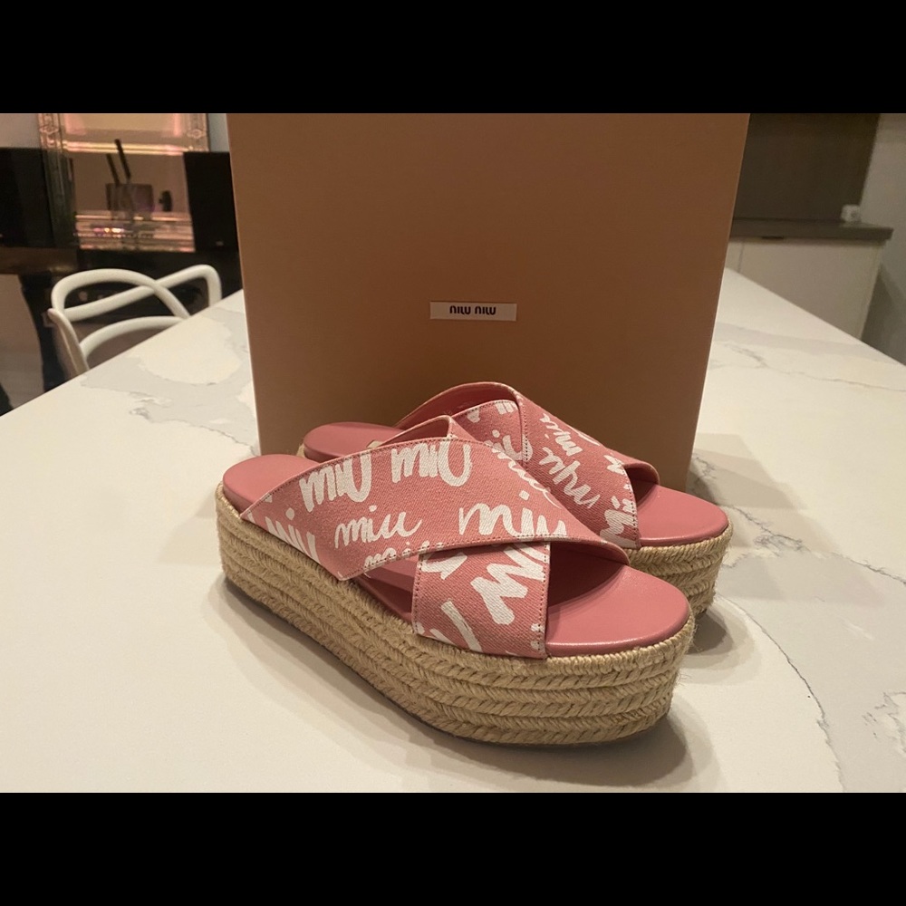 Miu Miu platform sandals